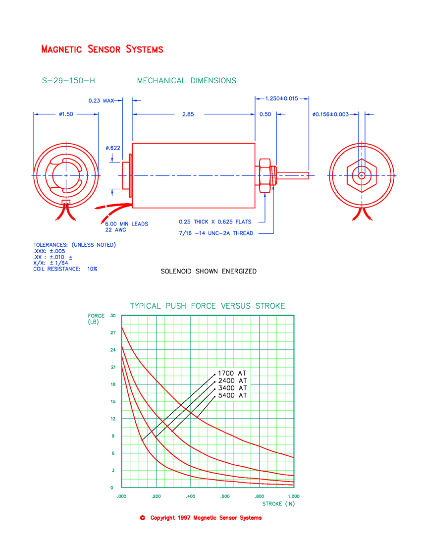 Tubular Push Solenoid S-29-150-H, Page 2